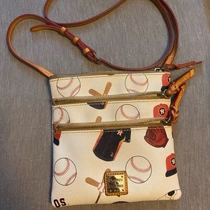 Dooney & Bourke MLB triple zipper crossbody.